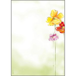 Sigel Briefpapier DP 123, Spring Flowers, A4, 90 g/m², 50 Blatt