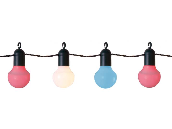 LED-Lichterkette Hooky , bunt, Dioden 20 Stk. Flammen 20 Stk., Gesamtlänge 5,7m, PARFORCE TRADITIONAL HUNTING, Lichterketten, Länge ca. 5,7 m, outdoor, Vierfarb-Karton, LED-Lichterkette