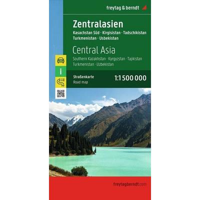 freytag & berndt Straßenkarte Zentralasien, Kasachstan Süd - Kirgisistan - Tadschikistan -Turkmenistan - Usbekistan 1:1,5 Mio., Sonstige von , KOMPASS