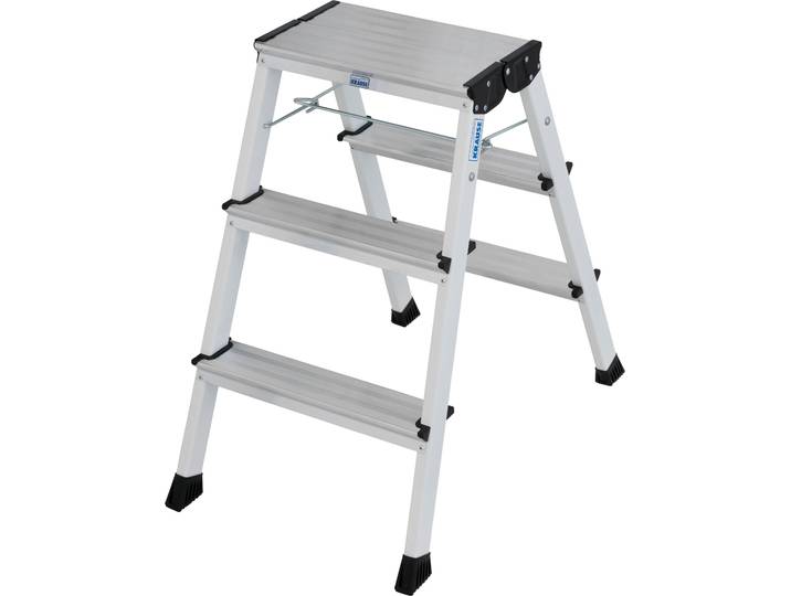 Klapptritt KRAUSE MONTO Doppel-KlappTritt »Rolly« , aluminium, B:45cm H:20cm L:75cm, Aluminium, Leitern, Klapptritt