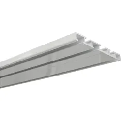 Gardinia, Vorhang Zubehör, Aluminium-Vorhangschiene 3-läufig