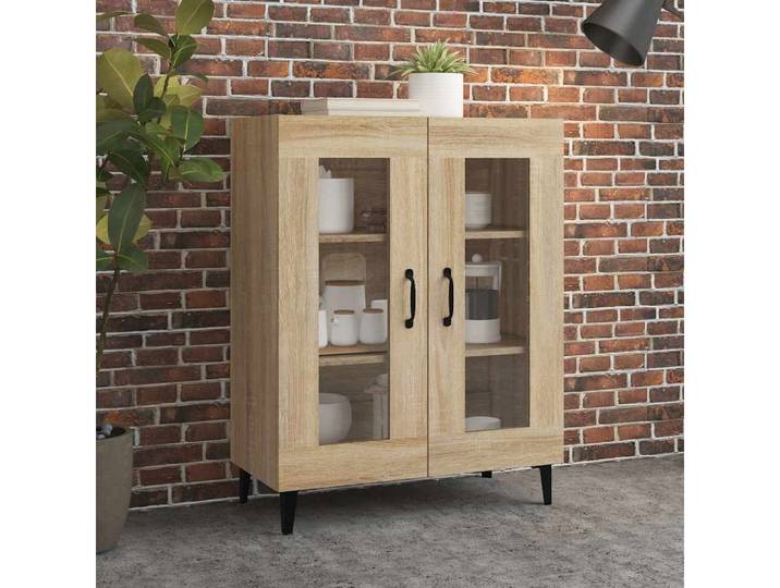 vidaXL Sideboard vidaXL Sideboard Sonoma-Eiche 69,5x34x90 cm Holzwerkstoff