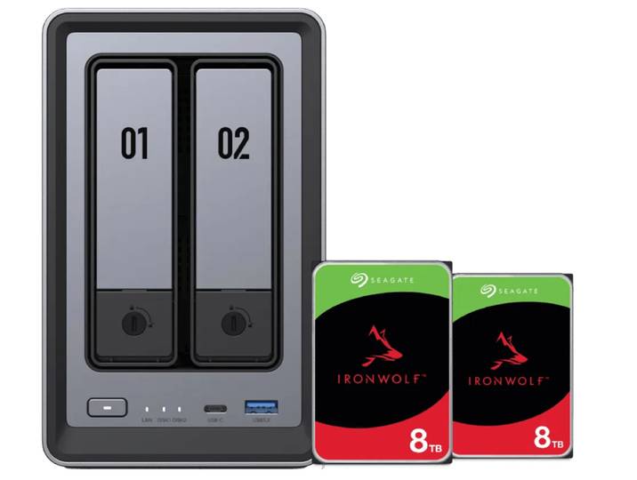 UGREEN NASync DXP2800 + Seagate Ironwolf 8TB Duo Pack