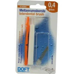 Interdentalbürste 0.4 mit Wechselgriff Doft 12 ST