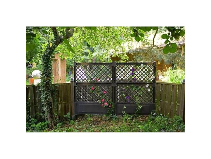 KHW Spalier (2-TLG.) 100 cm mit Erdspieß, anthrazit - 2er Set