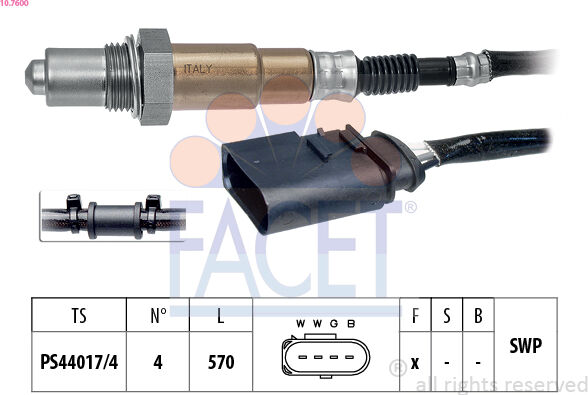 Facet Lambdasonde 107600 Für Vw