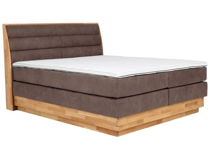 Z2 Boxspringbett MARISSA, Hellbraun, Holz