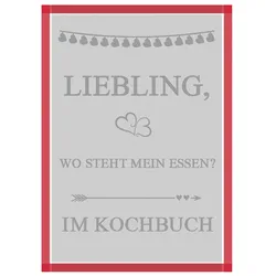 Geschirrtuch KOCHBUCH (BL 50x70 cm) - bunt - BL 50x70 cm