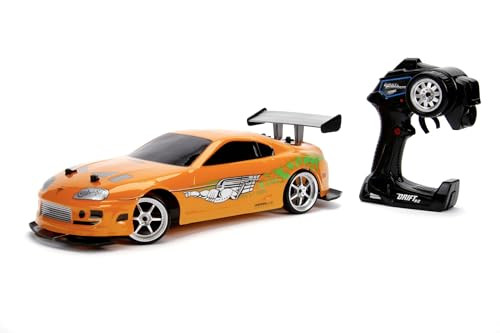 Jada Toys Fast & Furious RC-auto 1995 Toyota Supra Drift, Oranje, Schaal 1:10