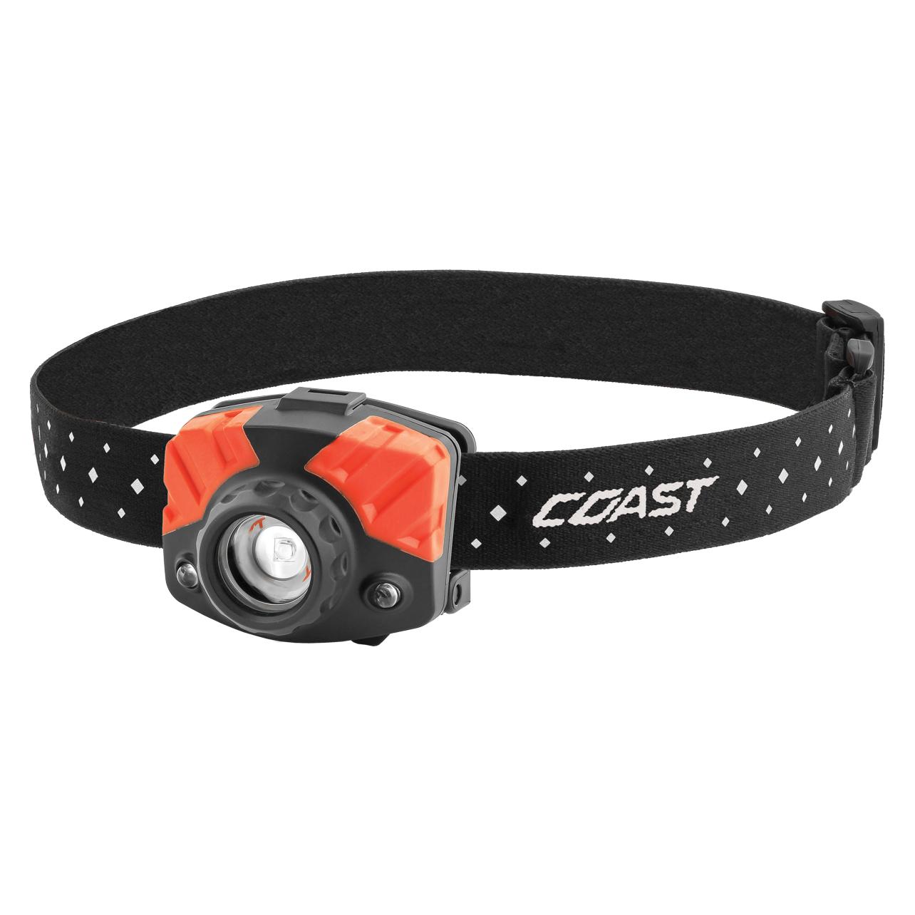 Coast FL65 Stirnlampe - Schwarz / Rot (415 Lumen) - Blisterverpackung (415 lm) (100047331)