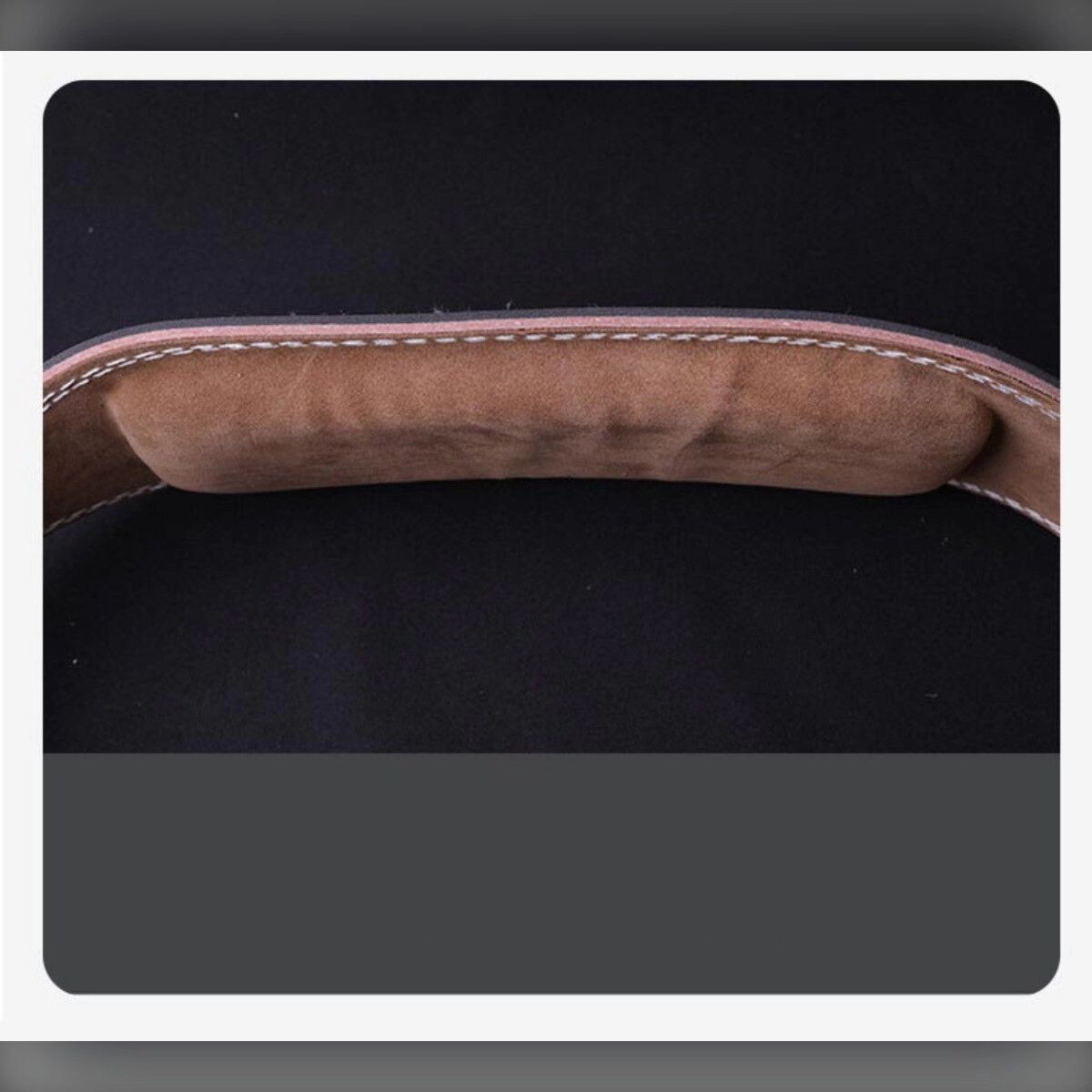 INF PU-Leder Kniebeugen- & Deadlift-Gürtel — Mehrschichtige Lendenstütze, 10-Loch verstellbar, Metallverschluss L