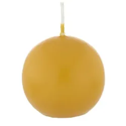 Kopschitz Kerzen Kugelkerzen Honig, Ø 40 mm, 12 Stück, dt. Kerzen in RAL Kerzenqualität, Kein rußen und tropfen