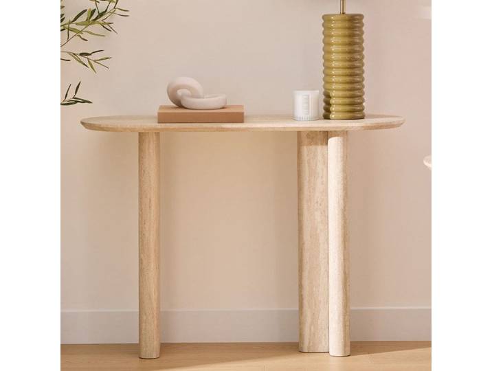 Eazy Living Table Console 110 cm Maena Travertin