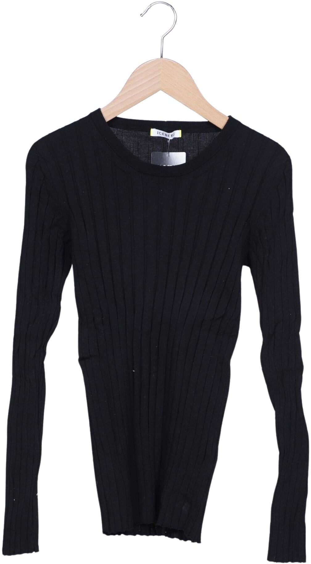 Iceberg Damen Pullover, Schwarz, Gr. XS, Baumwolle - Second Hand