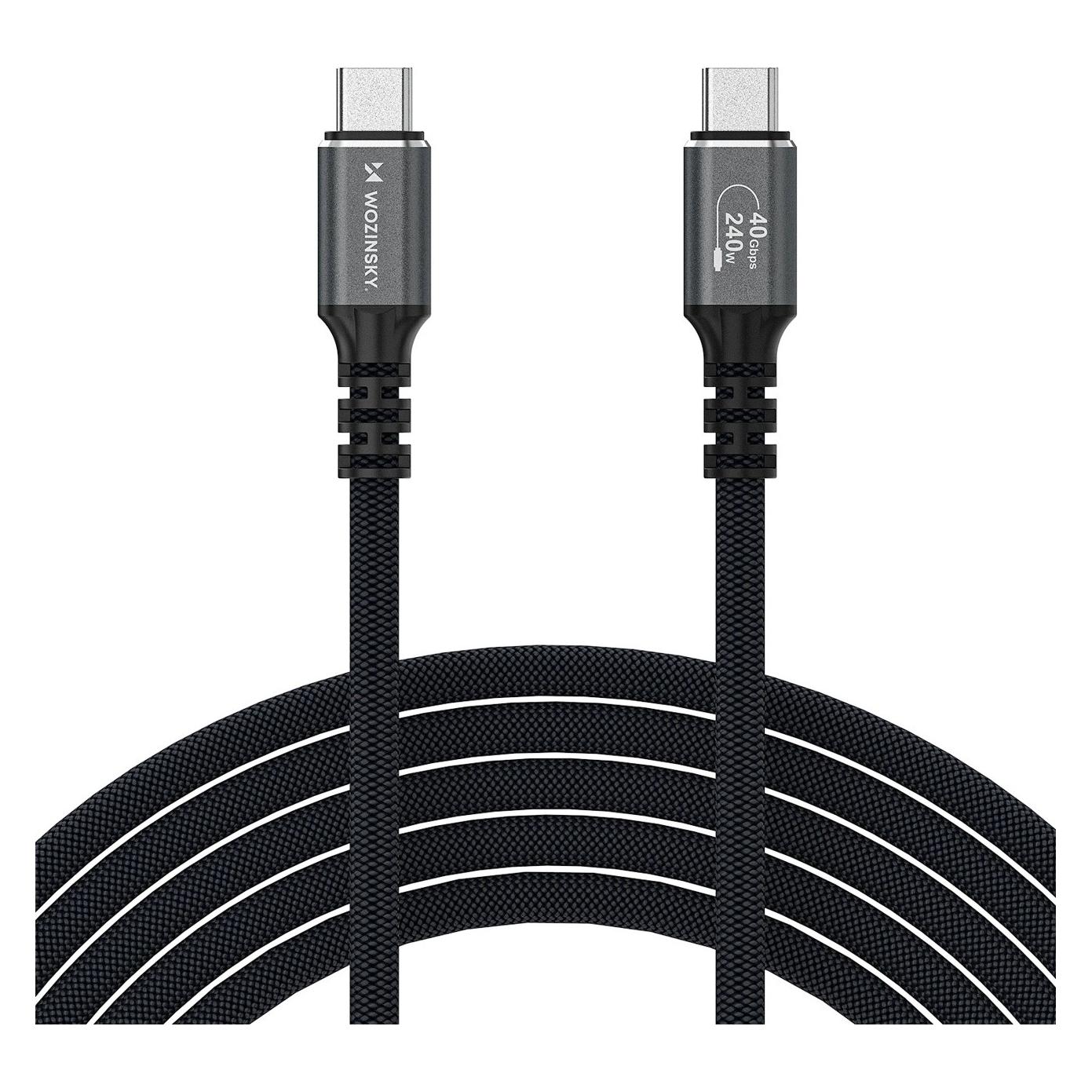 Wozinsky USB C - USB C (2 m, USB 4, 240 W) (5907769376726)