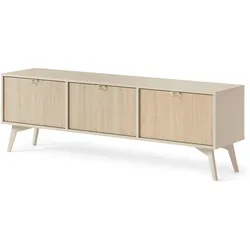LOWBOARD FORESTA 158x38x52 cm mit 3 Türen Beige