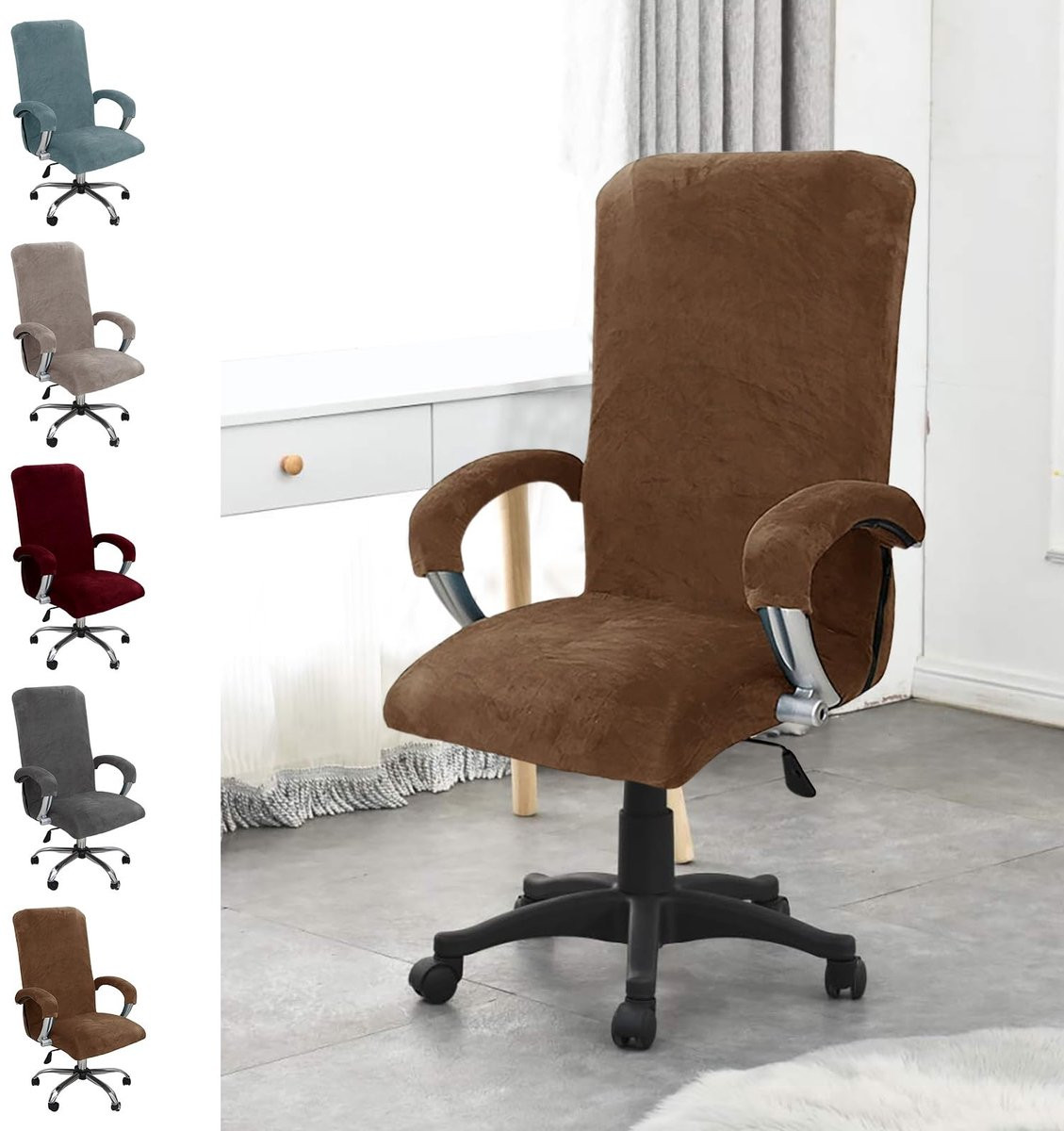 Merkloze fluwelen beschermhoes voor fauteuil voor volwassenen
