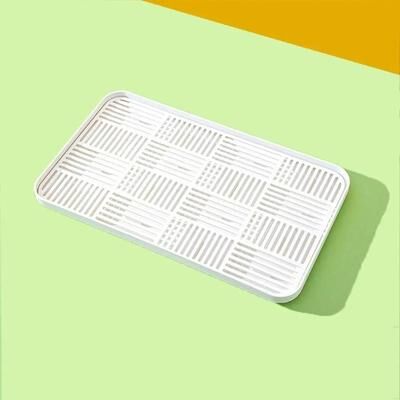 Uplift Essentials Double Layer Detachable Tableware Drain Tray And Countertop Riser white l
