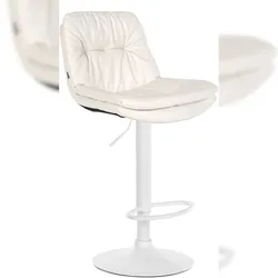 Proregal CHEFGASTRO Barhocker JAVA Kunstleder Weiß HxBxT 92x46x54cm Kunstleder Weiß Barstuhl