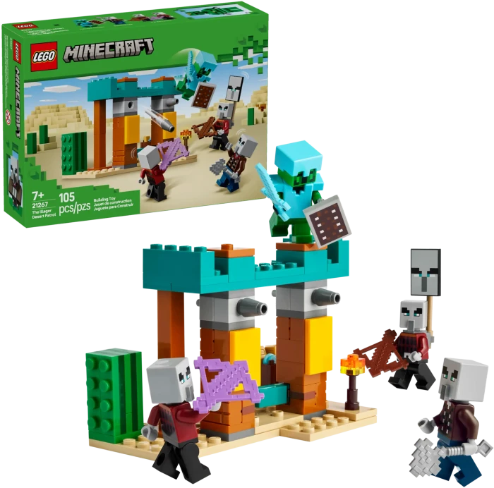 LEGO Minecraft 21267 Die Illager-Wüstenpatrouille