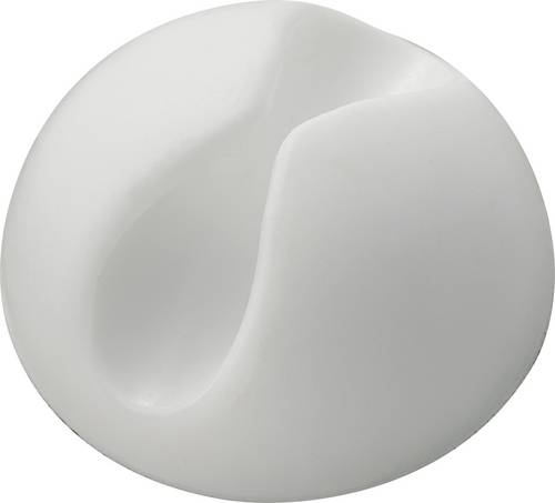 TRU COMPONENTS SWC-10WT Kabelhalter selbstklebend 542271 Bündel-Ø-Bereich 9mm (max) Weiß