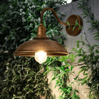 Inspire Curations Retro Waterproof Outdoor Wall Lamp With E27 Base Vintage Garden & Porch Lighting Fixture b Silver Bronze