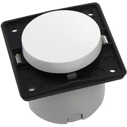 Berker Integro Ausschalter vorkonfektioniert polarweiss glänzend ohne Rahmen, Schalter + Taster, Weiss