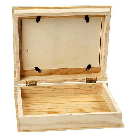 Creativ Company Holzbox natur braun Buchform (56757)