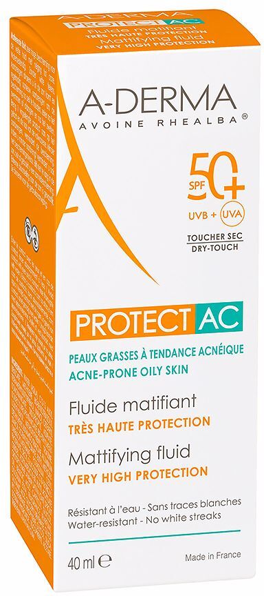 A-Derma Aderma Protect Ac Crema Matificante Spf50+ 40 Ml