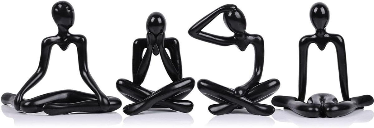 CSGoods Abstracte kunstsculpturen standbeeld beeldjes voor huis en kantoor