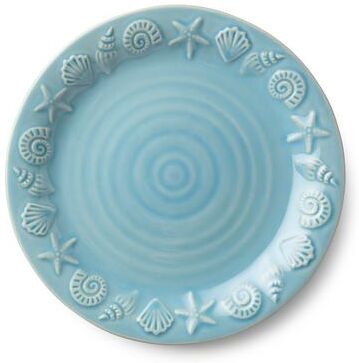 "Certified International Coastline Blue 10.5"" Dinner Plates, Set of 4 - 10.50""L x 10.50""W x 1.13""H"