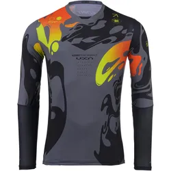 Kenny, Unisex, Velotrikot, Performance (L), Mehrfarbig, Rot, Schwarz, Gelb, Grau