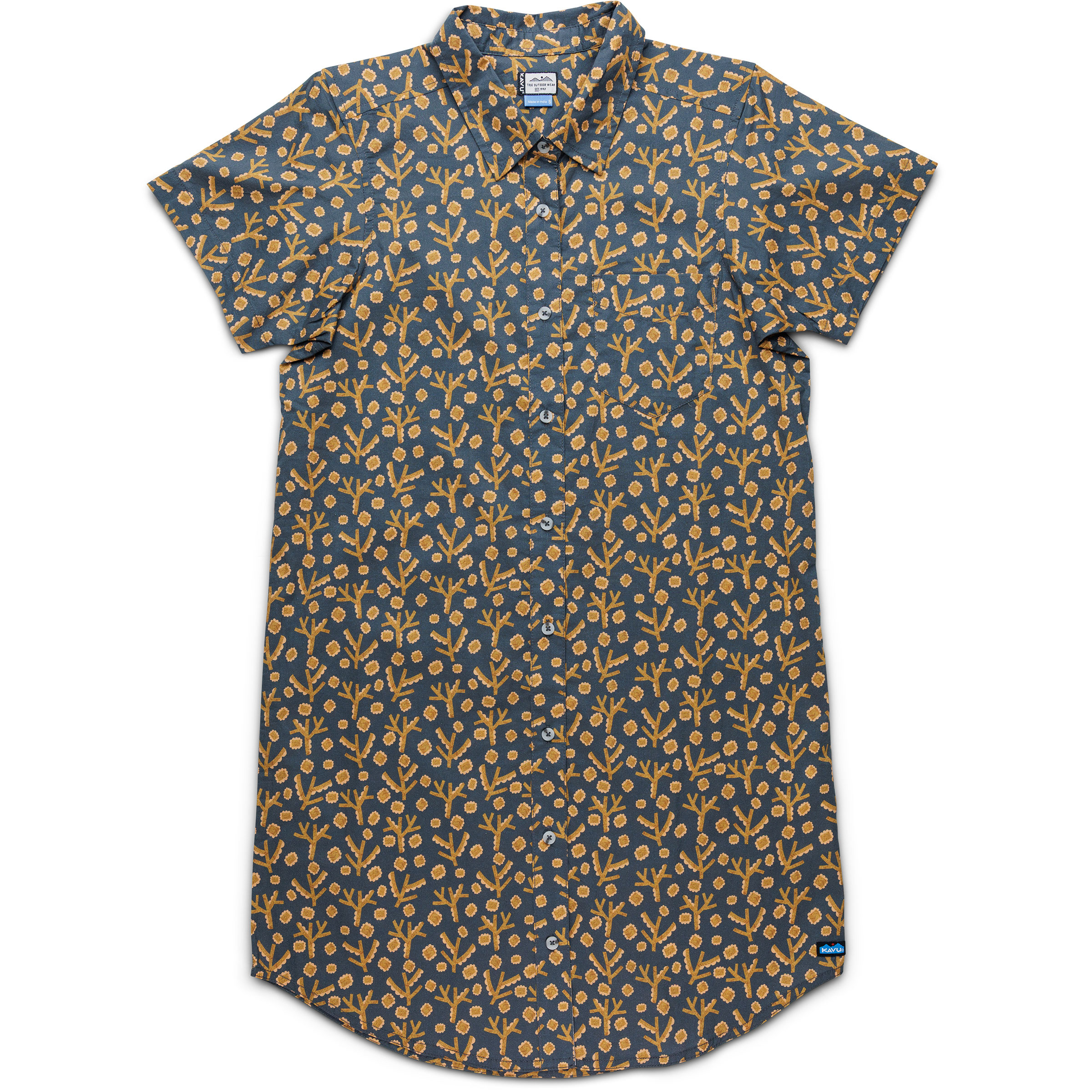 Kavu Girl Party Kleid Damen Kleider blau Größe S Lifestyle Widerstandsfähig