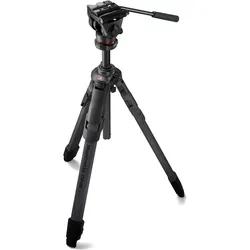 Manfrotto ONE Carbon-Hybrid-Stativ + 500X Fluid-Kopf