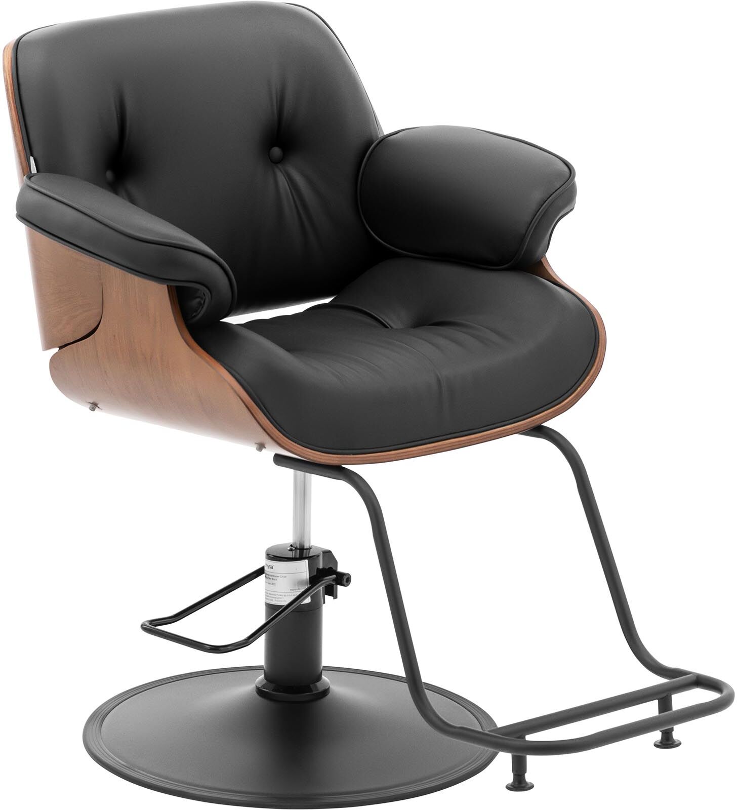 physa Salon Chair with Footrest - 470 - 570 mm - 200 kg - Filey Black PHYSA FILEY BLACK