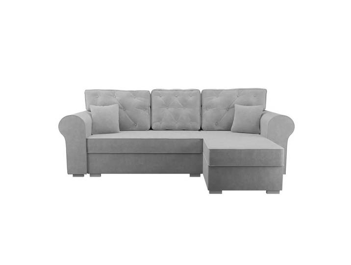 NACANAPA Ecksofa MONACO PIC, Bettzeugkasten, Schlaffunktion, Lose Rückenkissen, zusätzliche Zierkissen