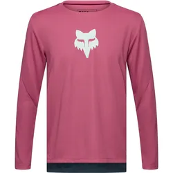 Fox, Unisex, Velotrikot, Yth Ranger LS Jersey Head (XL), Rot, Pink, XL