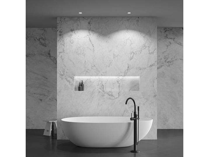 Maytoni Zoom LED-Einbauleuchte 930 IP65 rund Triac, schwarz Zoom, dimmbar, schwarz, für Badezimmer, Aluminium, Modern