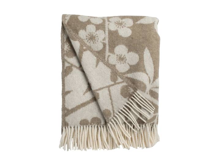 Almedahls Plaid Körsbärsträdgården 130x170 cm Marron-off-white