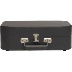 Denver VPL-130DGR Retro designed suitcase turntable with PC recording via USB - Pladespiller Sort (Halbautomatisch), Plattenspieler, Schwarz, Grau