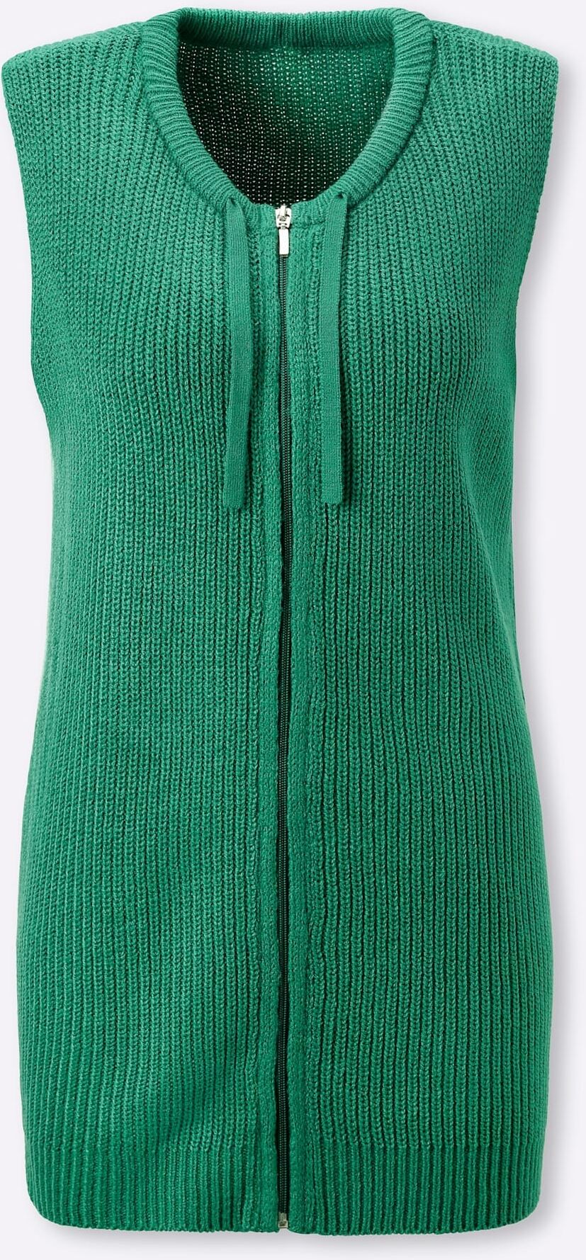Strickweste CLASSIC BASICS, Damen, Gr. 40, grün, 100% Polyacryl, unifarben, Westen Strickweste grün 40