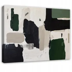LEINWANDBILD Abstrakt Morceau Schwarz 60x40 cm