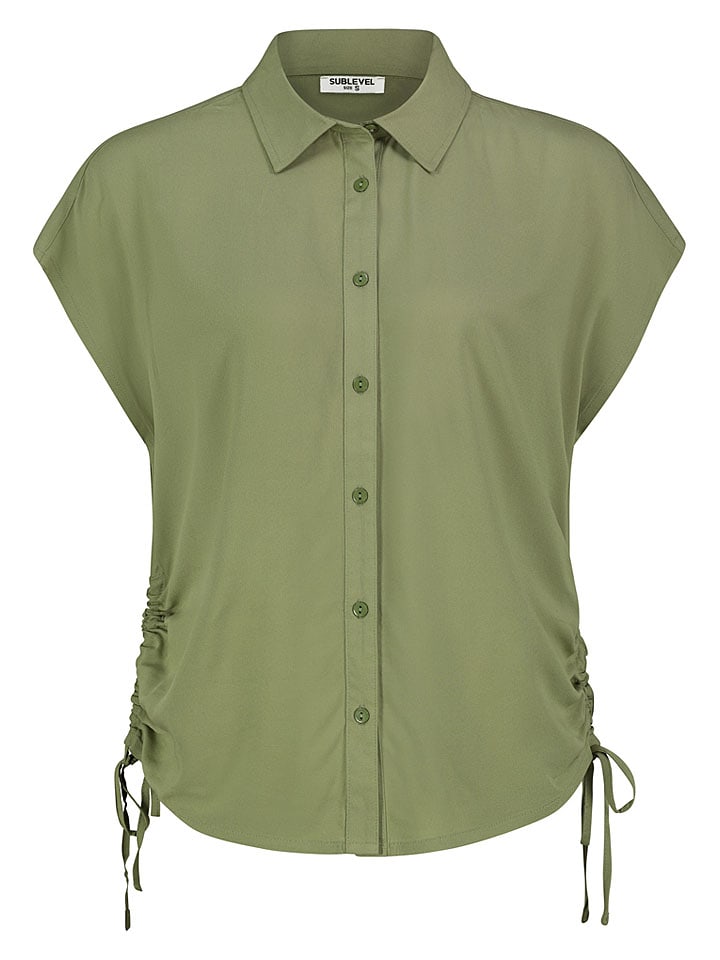 Sublevel Bluse in Grün - XL