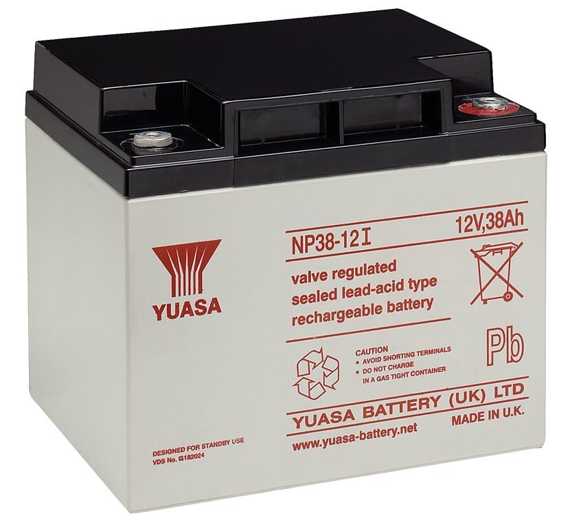 Yuasa loodaccu 12V 38Ah met schroefdraad M5 NP38-12I