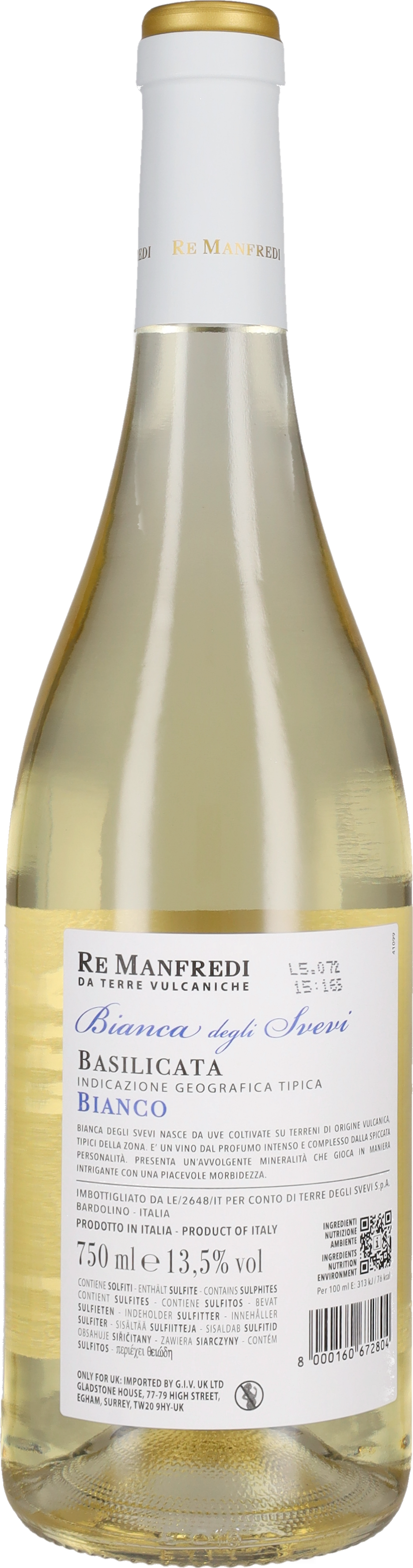 Manfredi Bianco Terre degli Svevi - Re Manfredi 2024