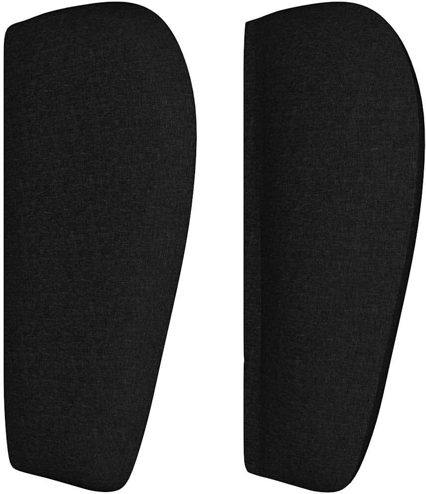 vidaXL Cabecero de tela negro 93x23x78/88 cm Negro