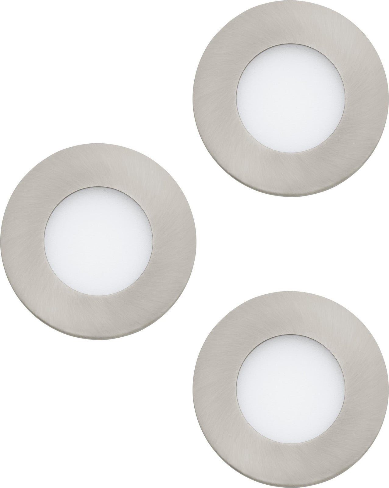 Eglo FUEVA 1 LED Inbouwspot, Nikkel en Wit, 3000 K