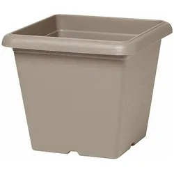 Garden ID, Blumentopf, Blumentopf Taupe karriert 40 x 35 cm (40 x 40 x 35 cm)