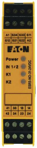 Eaton Sicherheitsrelais ESR5-NO-31-24VDC Betriebsspannung: 24 V/DC (B x H x T) 22.5 x 99 x 114.5mm 1St.