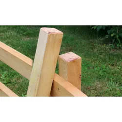 Robinienpfahl 6 x 6 x 100 cm – Holzpfahl aus Robinie, naturbelassen – praktischer Zaunpfahl für Zäune & den kreativen Garten